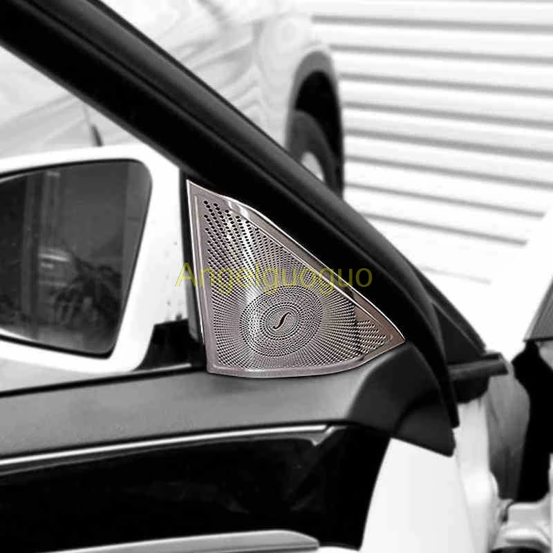 AngelguoguoCar door Audio Speaker Loudspeakers loud speaker cover Trim Cover For Mercedes benz 2010-2015 E Class W212