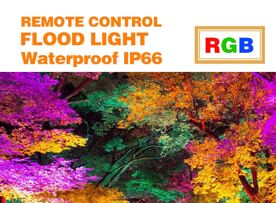 RGB Светодиодный прожектор водонепроницаемый 100 Вт 50 Вт 30 Вт 220 в 230 В цветной пульт дистанционного управления наружный настенный светильник садовый прожектор