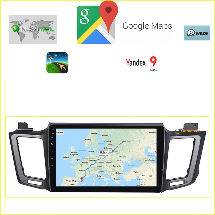 Android 9,0 головное устройство Автомобильный dvd-плеер для Toyota RAV4 с Wi-Fi+ Восьмиядерный+ DSP+ CARPLAY+ 4 грамма