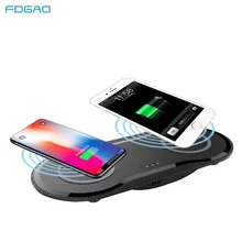 FDGAO 2 в 1 Qi Беспроводное зарядное устройство для iPhone X XR XS MAX 8 Plus samsung Galaxy S10 S9 S8 Note 8 9 Двойная зарядная подставка для мобильного телефона