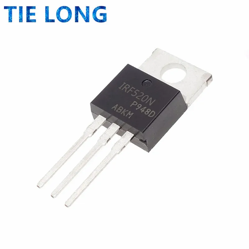 10 шт. IRF520 TO-220 IRF520N TO220 IRF520NPBF | Электронные компоненты и принадлежности