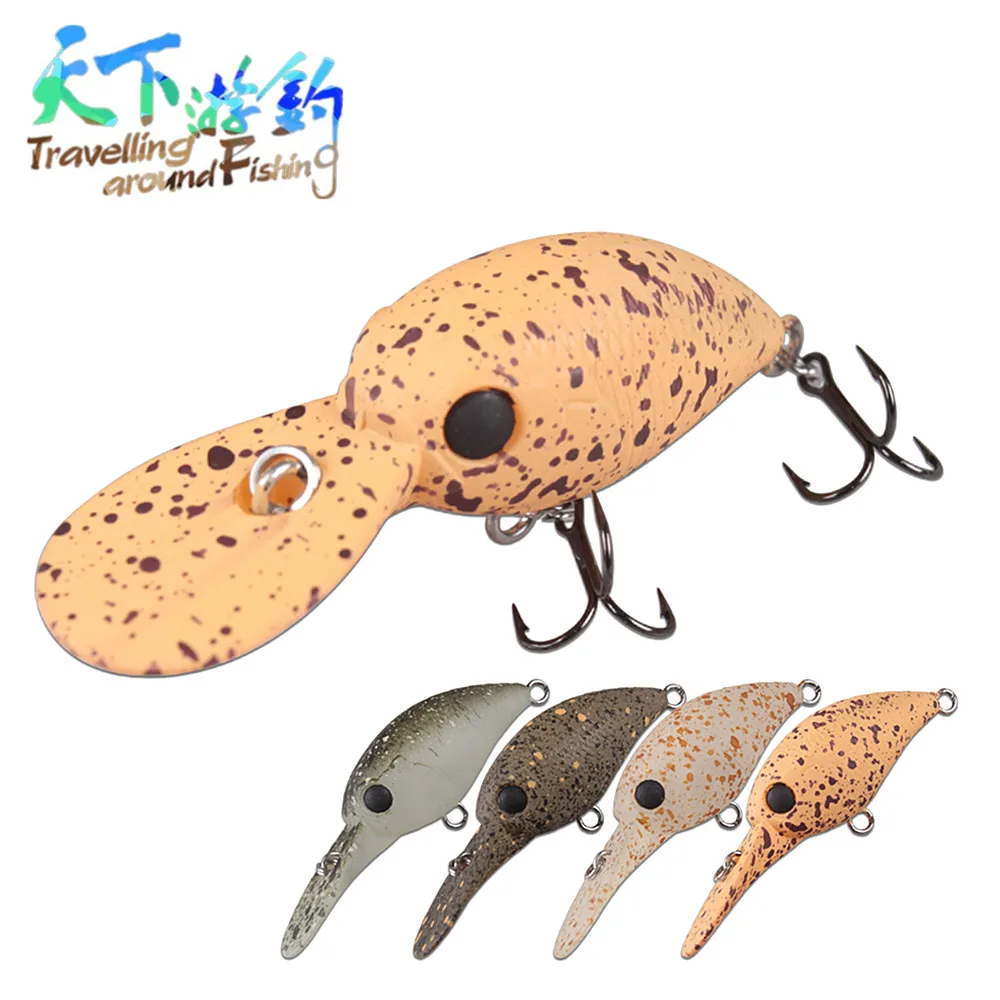 

TAF Crank Fishing Lure 3.2cm 3.5g Quality ABS Plastic Crankbait Floating Usca Artificial Swimbait with France VMC Hook Wobblers