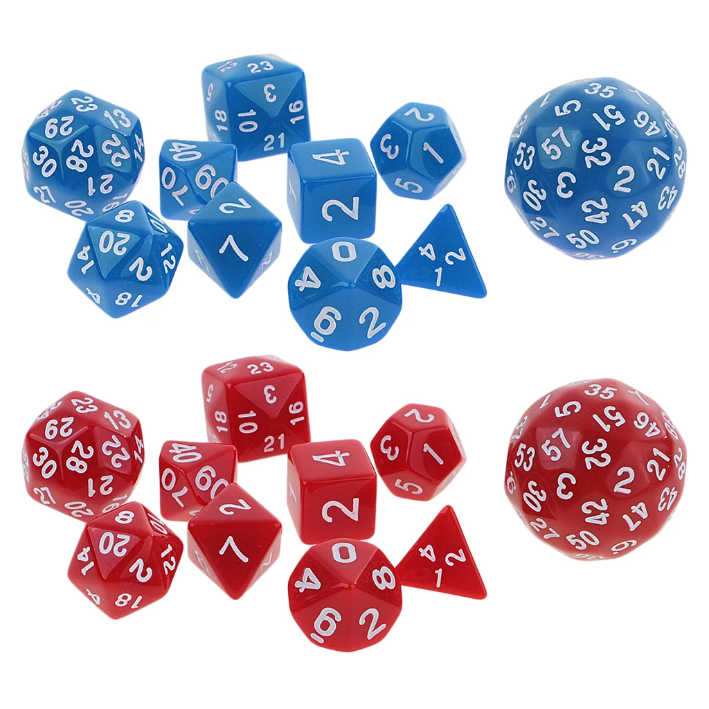 20 Pieces Polyhedral Dices Multi-sided Dice Set for RPG MTG Playing Game Toy