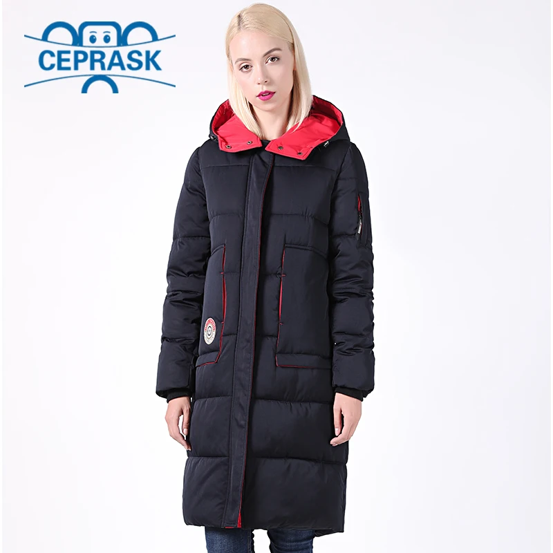 Новинка 2020 зимнее пальто женская толстая зимняя куртка ниже колена теплое с