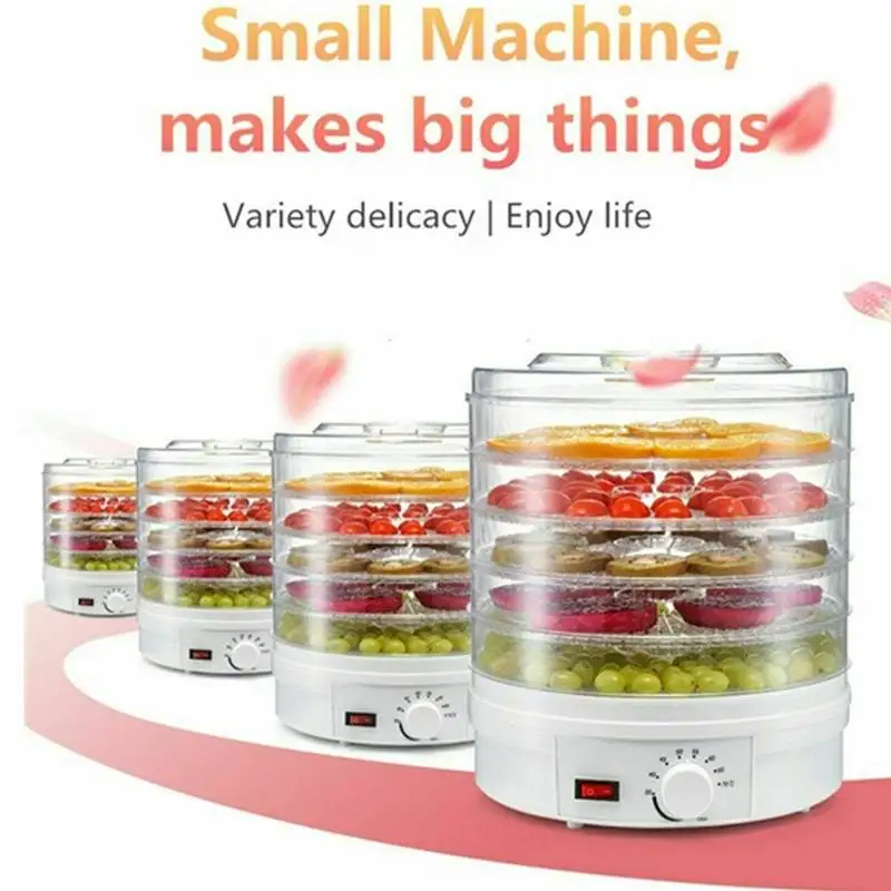28CM 32CM 350W 5 Tier Electric Food Dehydrator Machine Fruit Beef Jerky