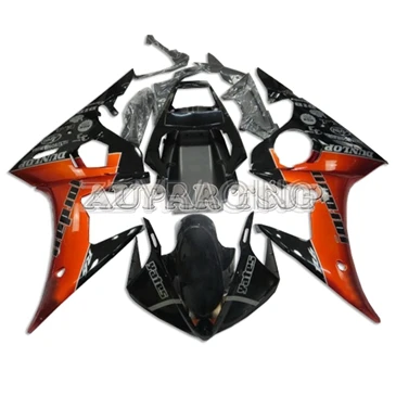Инжекционные Обтекатели для Yamaha YZF-600 R6 2003-2005 2004 полный комплект панелей 03 04 05 корпус из АБС-пластика красные черные корпуса Новые - Цвет: R6 05