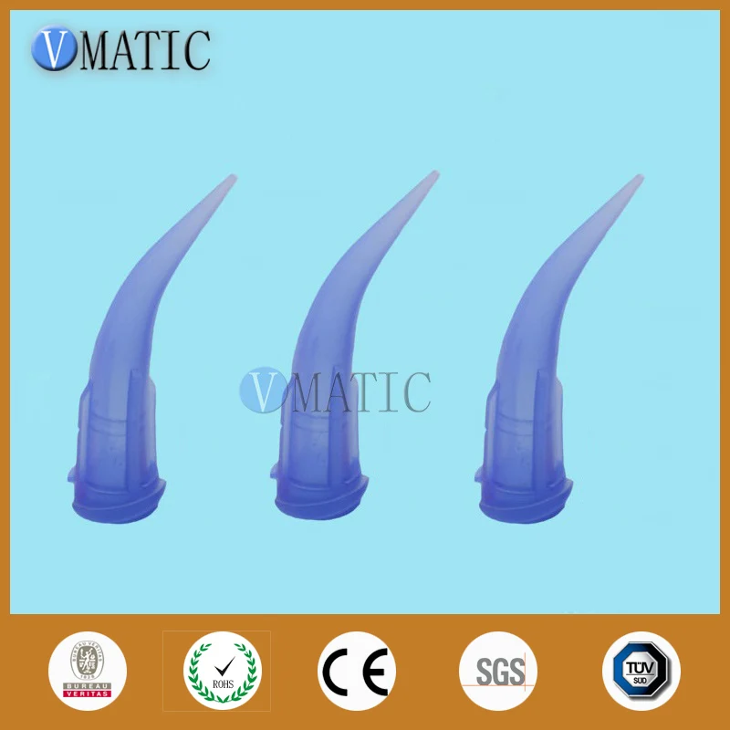 Free Shipping Quality 100pcs 22G Blue Color TT Tapered Bend Plastic Dispensing Needle Tips | Обустройство дома