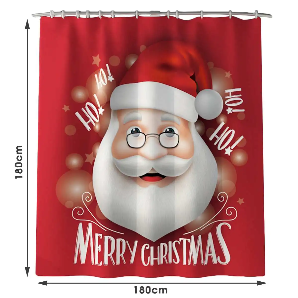 Merry Christmas Водонепроницаемая занавеска для душа Рождественский Санта-Клаус занавеска для ванной комнаты Противоскользящий коврик для ванной комплект туалетный коврик ковер