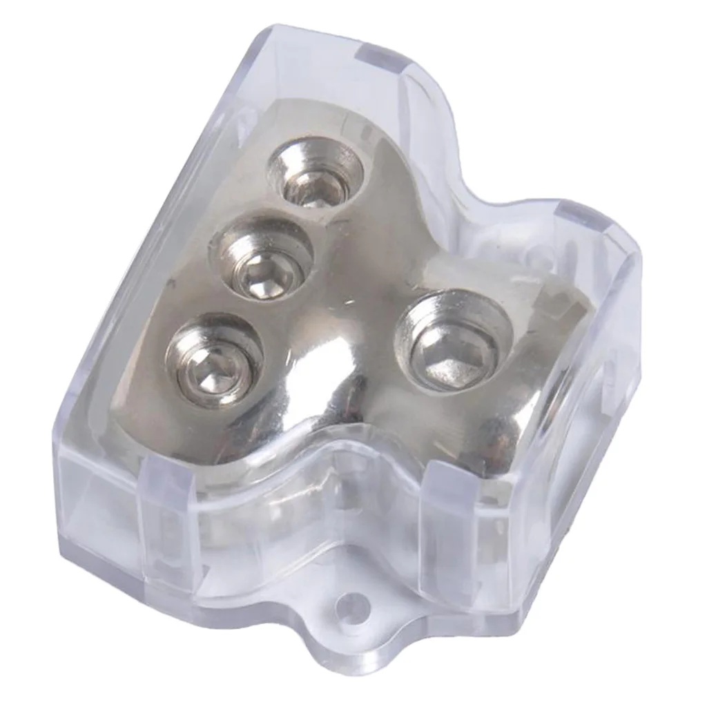 

1x0 Gauge in 3x4 Gauge Out Amp Power Ground Distributor Blocks (Three Way)