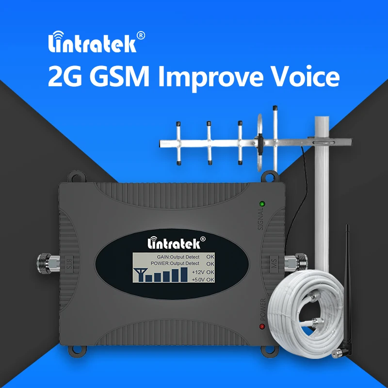 gsm репитер 2G полный набор GSM 900 МГц мобильный усилитель сигнала ЖК дисплей лучший