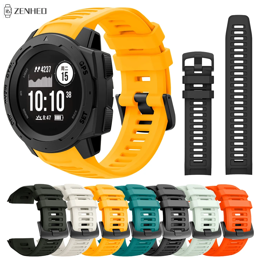 Cinturino Orologio 22Mm Per Garmin Inst(Smart Watch Cinturino In Silicone Di Ricambio Per Garmin Inst(