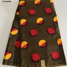 LIULANZHI африканская восковая ткань s полиэстер Анкара восковая ткань s для платья настоящая восковая ткань 6 ярдов/партия ML56L01-ML56L10