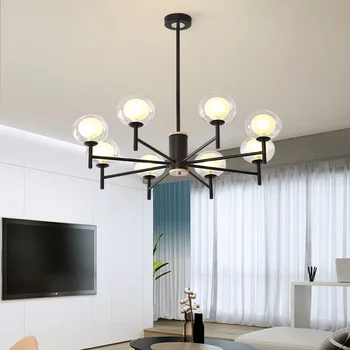 

vintage iron chandeliers ceiling led light cocina accesorio lustres para quarto design lamp nordic decoration home luzes de teto