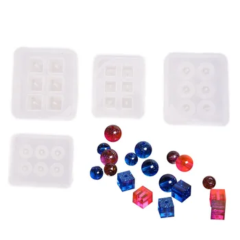 

1pcs Silicone UV Resin DIY Round Square Beads DIY Mold Jewelry Making Resin Casting Mold