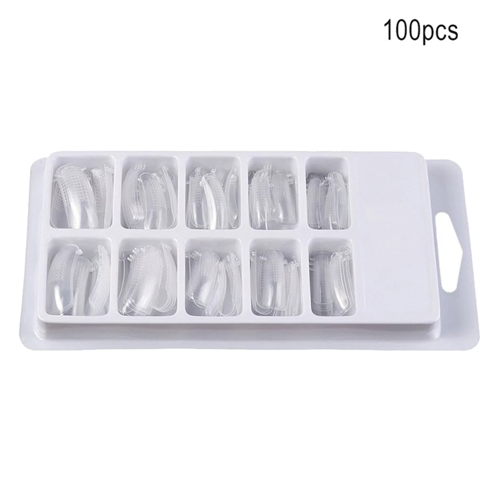 

Nail Fast Light Therapy Crystal Extension Nail Model with Scale Crystal Nail Model 100 Pieces-1 Box Nail Art Tools Accessories