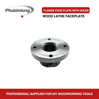 

Phukimlong 3 inch 75mm flange faceplate with jackscrews 1inch 8TPI or M33x3.5 woodworking turning lathe chuck tools for DIYer
