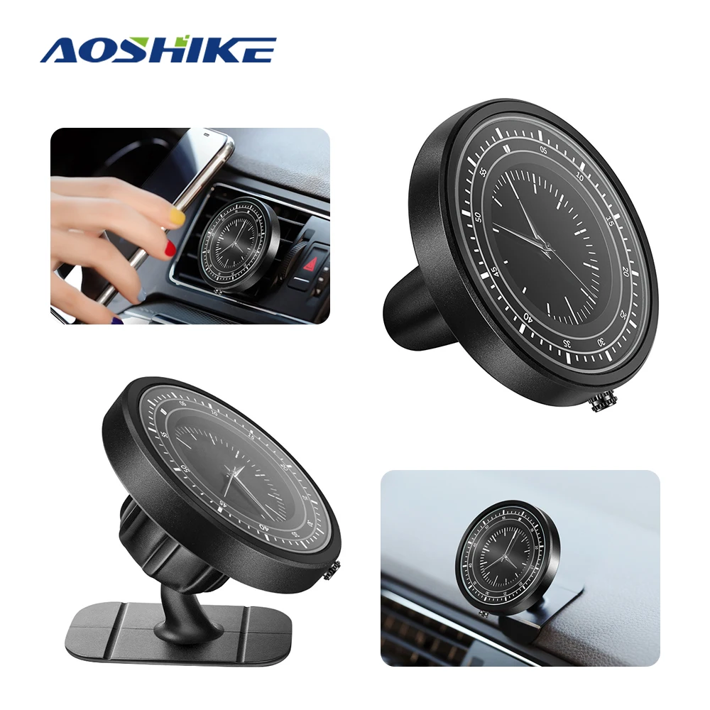 

AOSHIKE Car Air Outlet Instrument Panel Universal Bracket Clock Strong Magnetic Navigation Mobile Phone Auto Holder GPS Mount