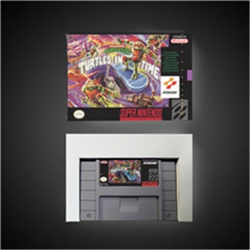 

Turtles IV - Turtles in Time - Action Game Card US Version with Retail Box