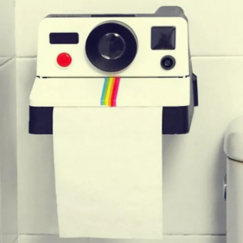 Креативные Ретро коробки для салфеток в форме камеры Polaroid декор ванной комнаты