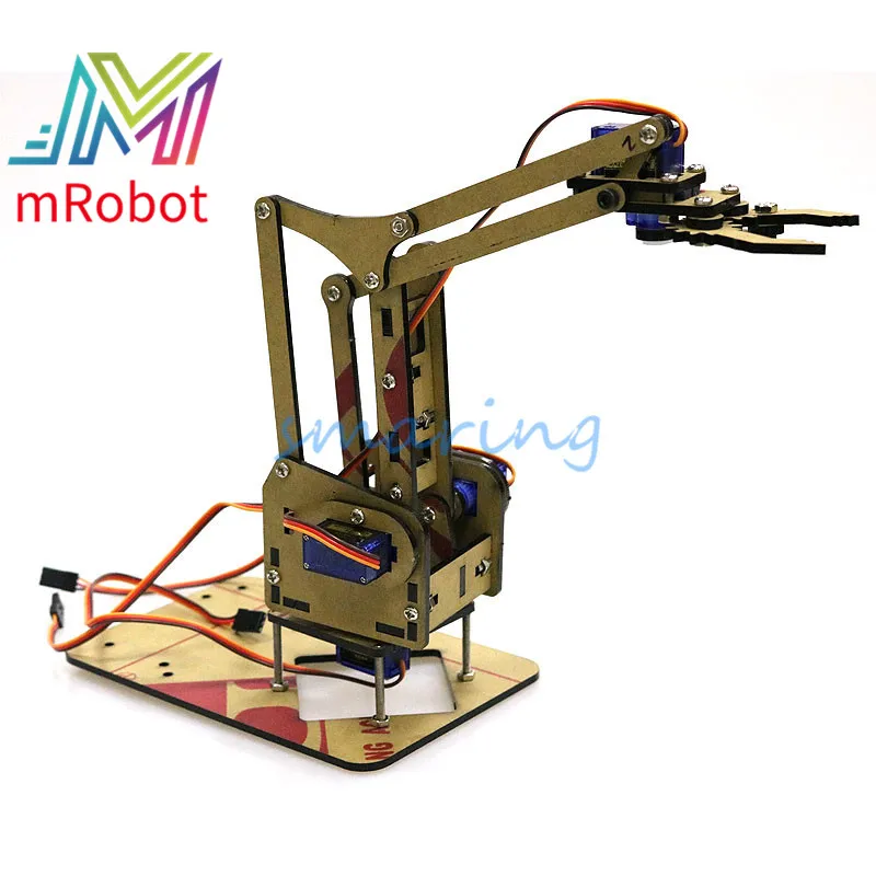 4 DOF Unassembly механическая рука робота манипулятора для Arduino набор обучения