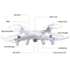 Original SYMA X5C/ X5C-1 Explorers Drone 2.4G 4CH 6-Axis Gyro RC Quadcopter With 2.0MP HD Camera RTF RC Helicopter for kids toys 5