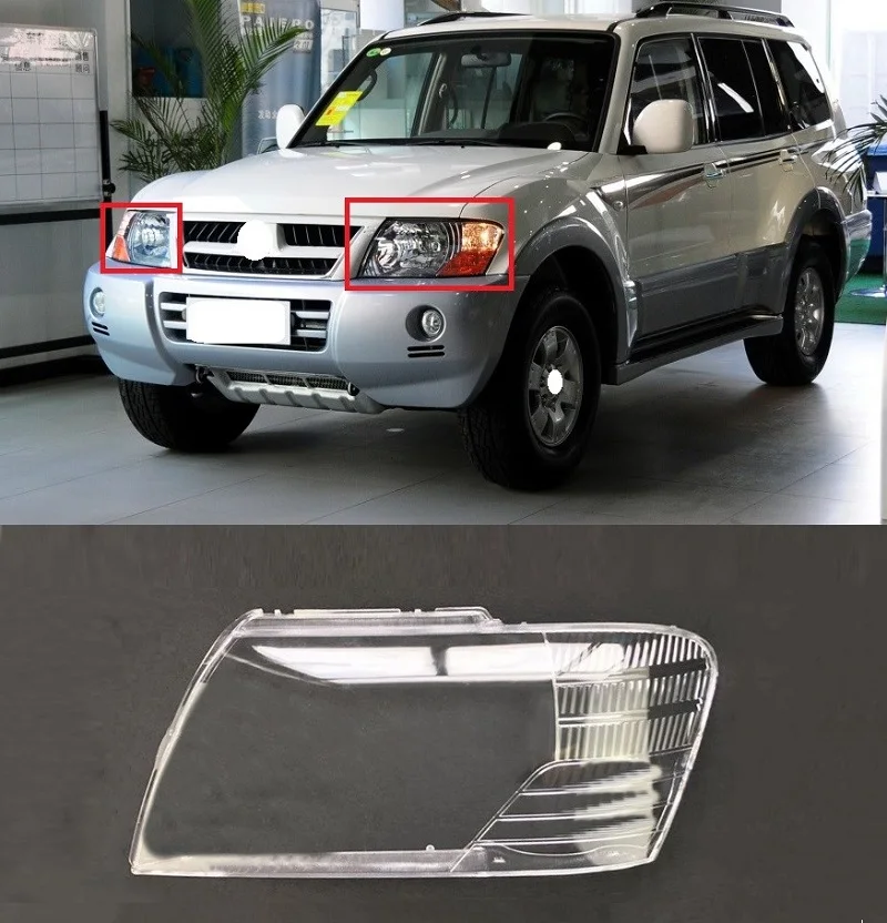 

Lofty Richy для Mitsubishi Pajero V73 V75 V77 2003-2011, корпус передней светильник ры, прозрачный абажур, крышка объектива, стекло