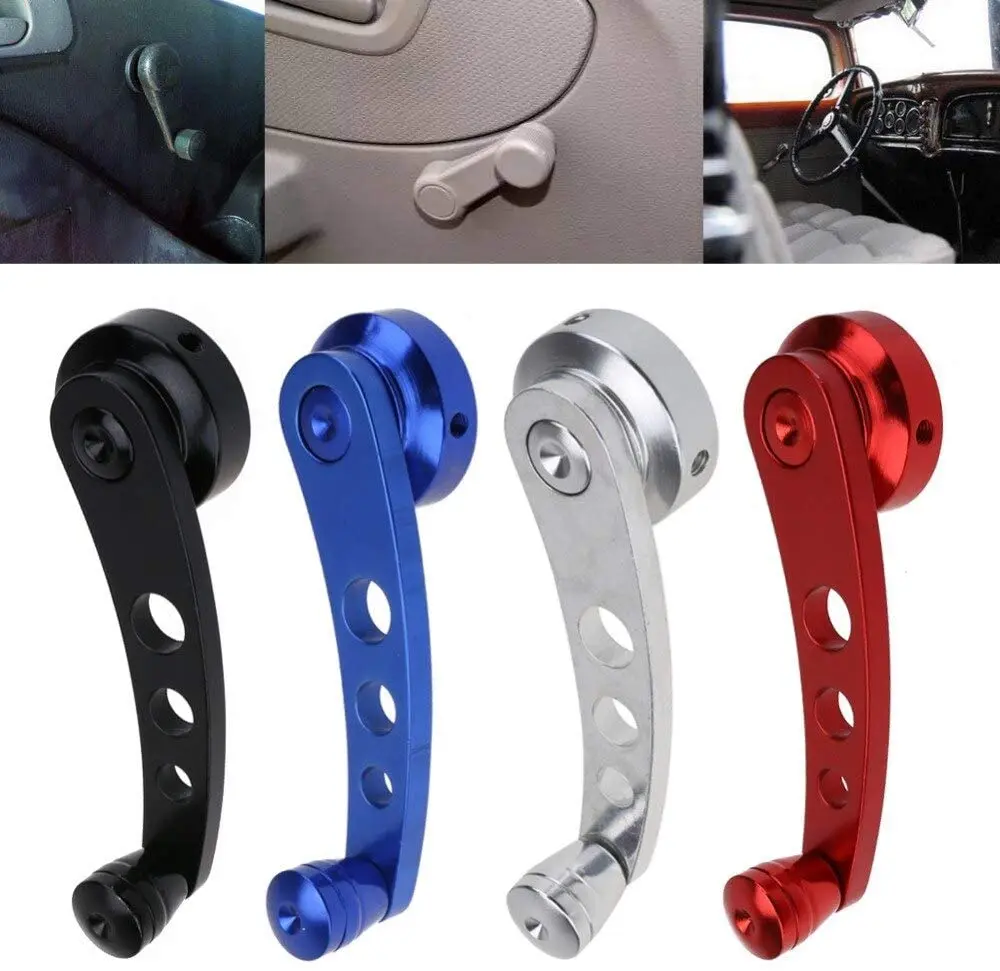 2Pcs Aluminum Alloy Universal Car Window Handle Winder Riser Replacement 4 Color Winder Crank Riser Kit Universal Fit Promotion 2Pcs Aluminum Alloy Universal Car Window Handle Winder Riser Replacement 4 Color Winder Crank Riser Kit Universal Fit Promotion