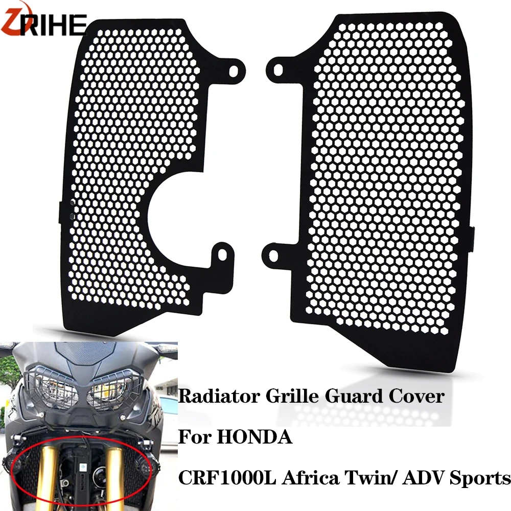 

Motorcycle Radiator Grille Guard Protector Grill Cover Protection For HONDA CRF1000L Africa Twin/ ADV Sports 2016 2017 2018 2019
