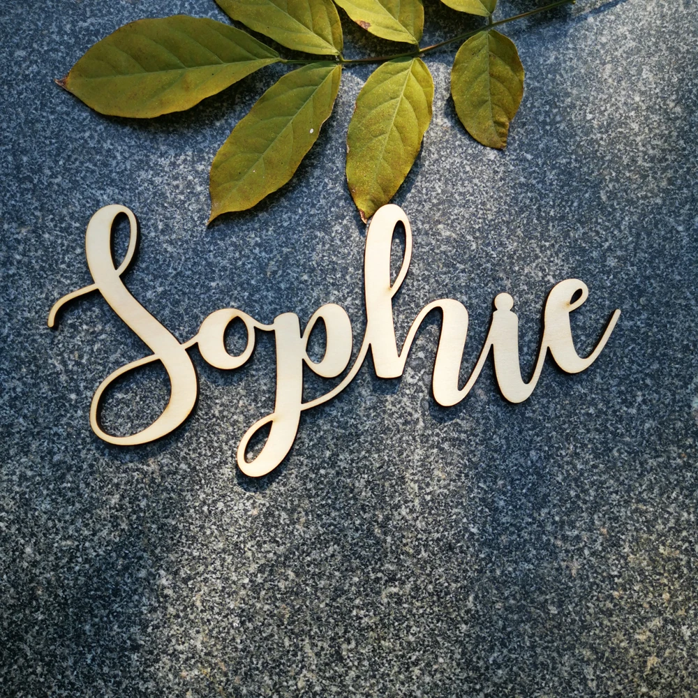 Personalized wooden name signs  Personalized Name Sign, Letters Decor for Wedding Table or Baby Name in a Nursery Letters4