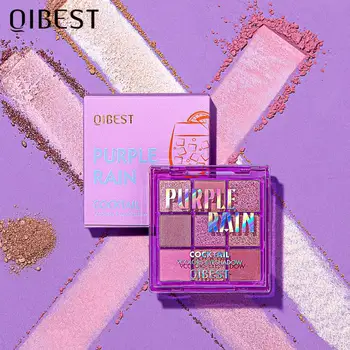 

5 Color Glitter Eyeshadow Pallete QIBEST Cocktail Waterproof Eye Shadow Palette Maquillajes Para Mujer Makeup Beauty Glazed TSLM