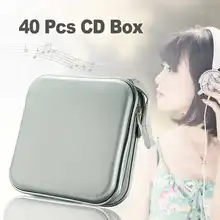 40 дисков водонепроницаемый мешок портативный CD Органайзер dvd-дисков кошелек Чехол пластиковый портативный CD рукав жесткий мешок альбом коробка на молнии
