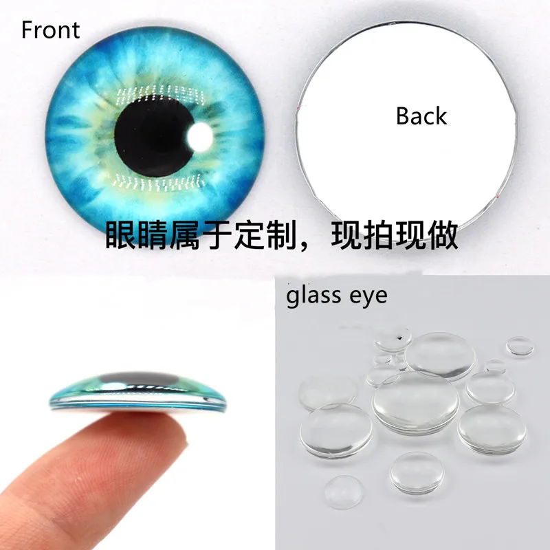 6mm Doll Eyeballs, Glass Eyeballs Round Eyes for DIY Doll s