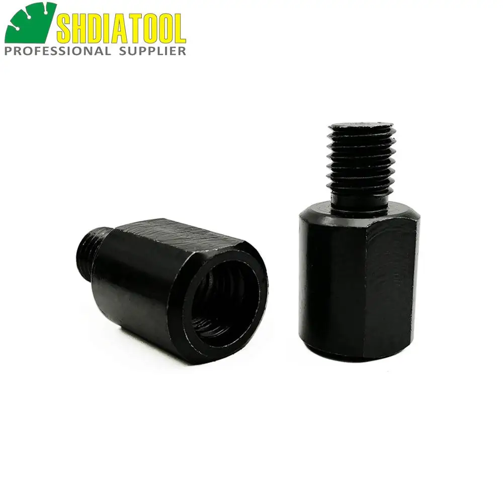 SHDIATOOL 2pcs Adapter for M14 Male Thread to 5/8-11 Female, Adpater Converter Can fit M14 tools to your 5/8-11 machine