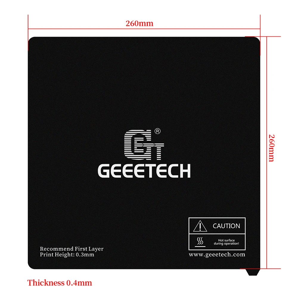 GEEETECH 2 шт. майларовая деталь паста для Hotbed 218*140 мм 235*235 260*260 330*330 A10/A20/A10M/A20M/A30/A30M/E180 3D