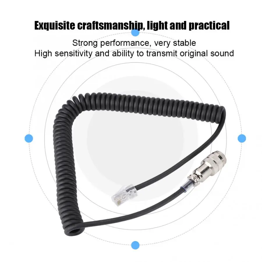 

New 8pin to RJ-45 Modular Microphone Adapter For Yaesu FT-450D FT-897D FT-991 FT-891 Microphone Adapter