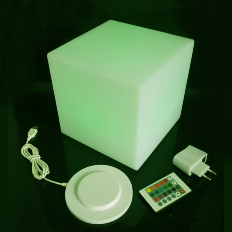 D20CM lluminated LED Cube Chair mini led light cube chairs for kids colorful light up cube chair Free Shipping 1pc/Lot
