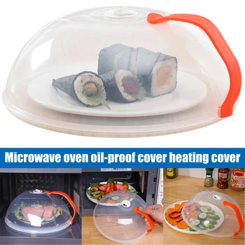 

Newest Transparent Microwave Cover with Rotatable Vent and Anti-scalding Handle High Temperature Resistance Kitchen Tool