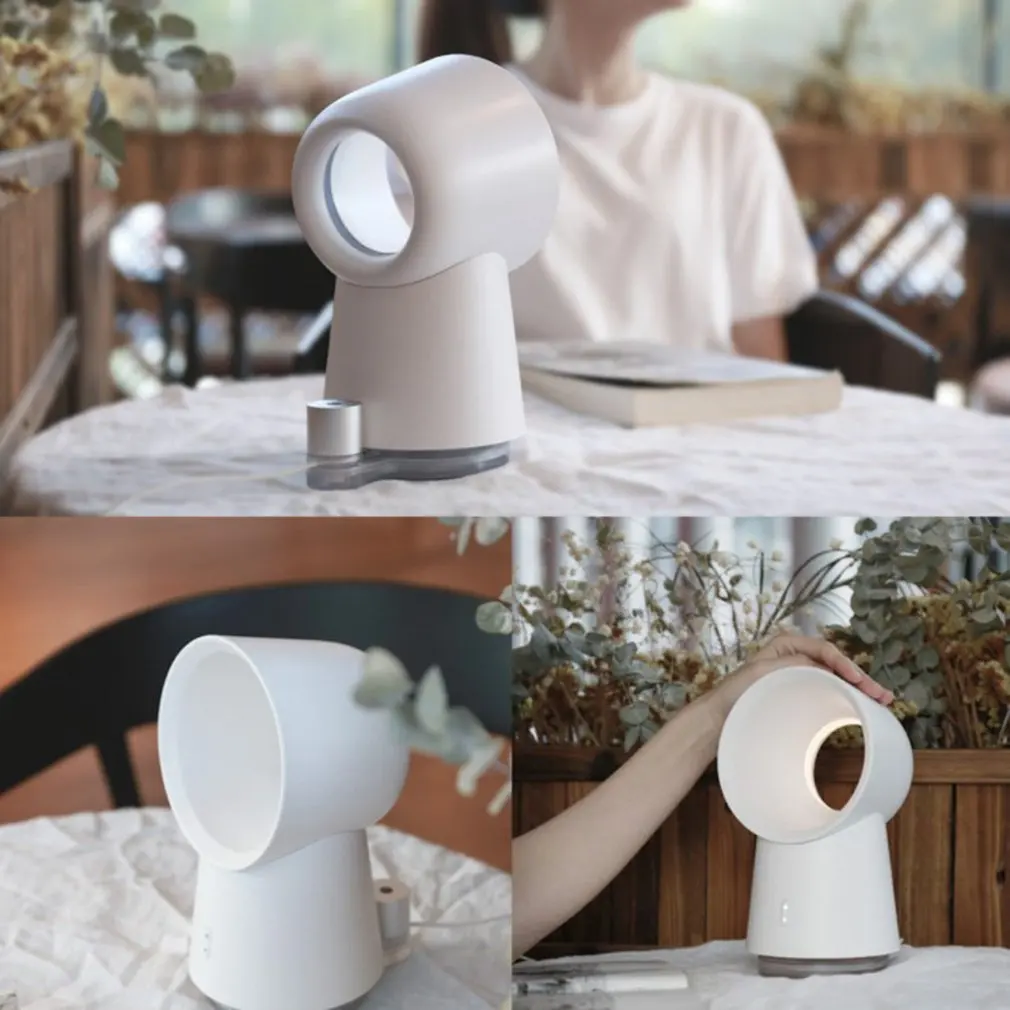 Bladeless Fan AirFlow Cooling Fan Mute Dedicated Leafless Home Office Desk Air Cooler Baby Safe Mist Fan