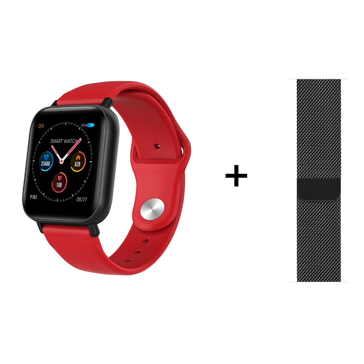Docooler Q10 Смарт-часы для мужчин и женщин полный сенсорный экран Smartwatch IP67 Водонепроницаемый спящий мониторинг сердечного ритма кровяного давления