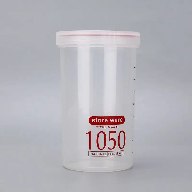 Kitchen Fresh-keeping Storage Bottle Household Plastic Food Storage Container Transparent Food Storage Box With Cover