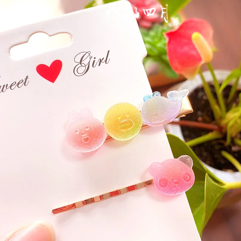 20pcs Cute Animals Artificial Soft Candy Ornament DIY Craft Supplies Phone Shell Patch Arts Decor Girl Hair Accessories Material