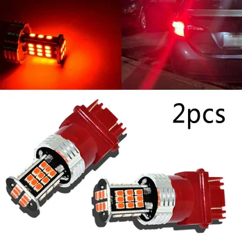 

2pcs 3157K LED Brake / Taillight / Rear Turn Signal Indicator Light Bulb Red 360 ° Full Viewing Angle No UV Or IR Radiation