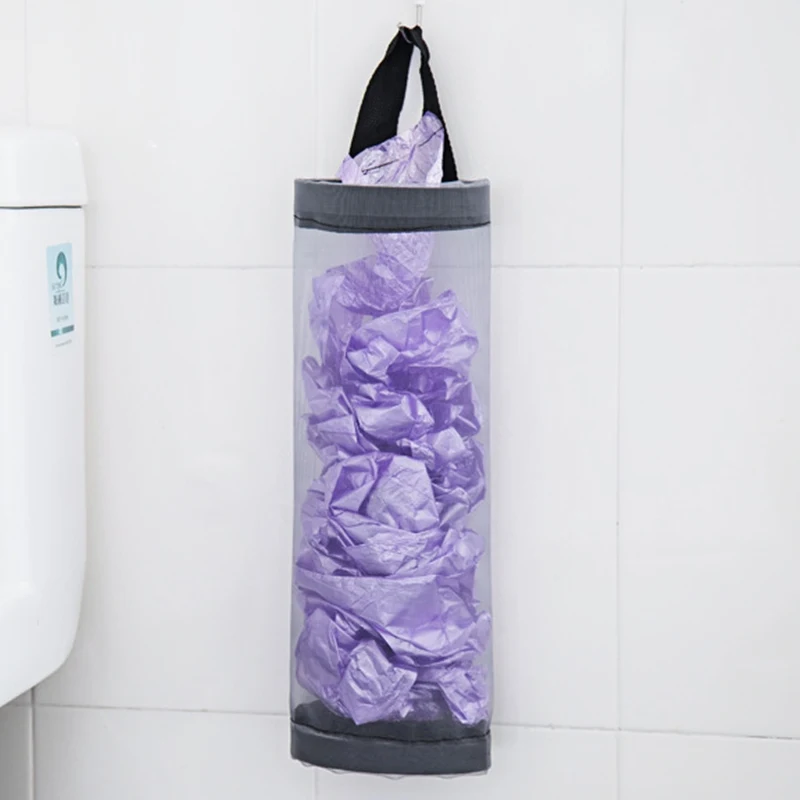 Wall Mounred Dispenser Grocery Hanging Kitchen Holder Plastic Bags Home Organization Trash Garbage Storage | Дом и сад