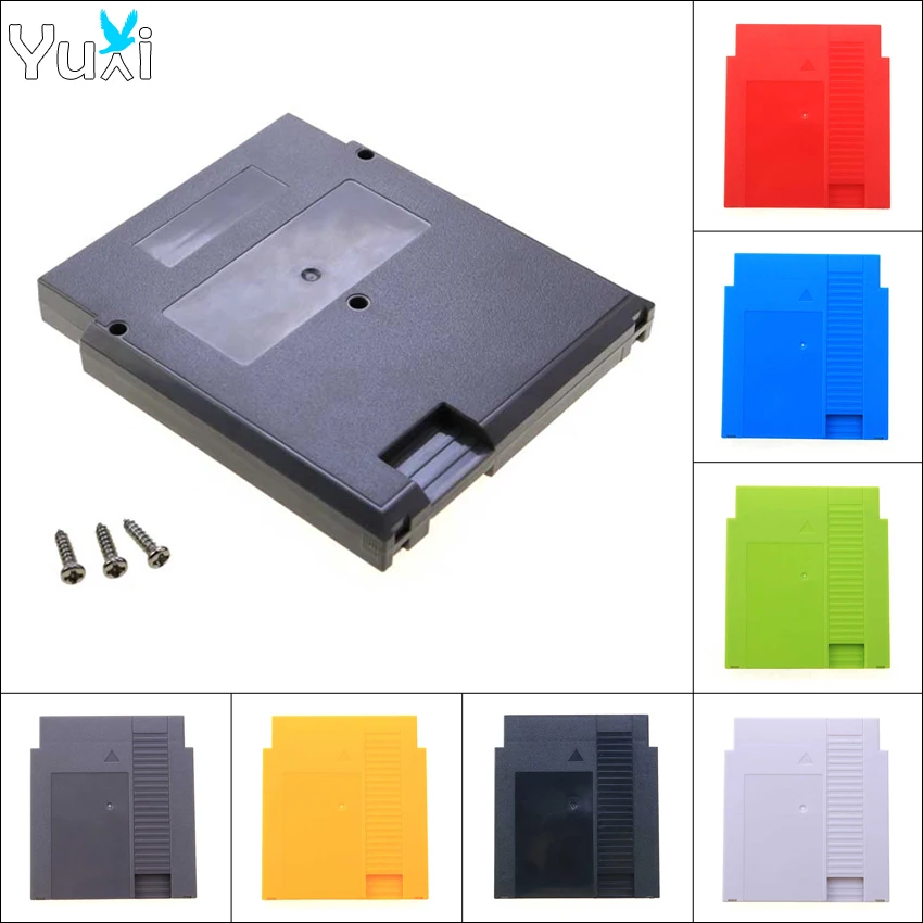 

YuXi 72 Pin Card Cartridge Shell Replacement For NES Card Box Plastic Case Cover With Screws