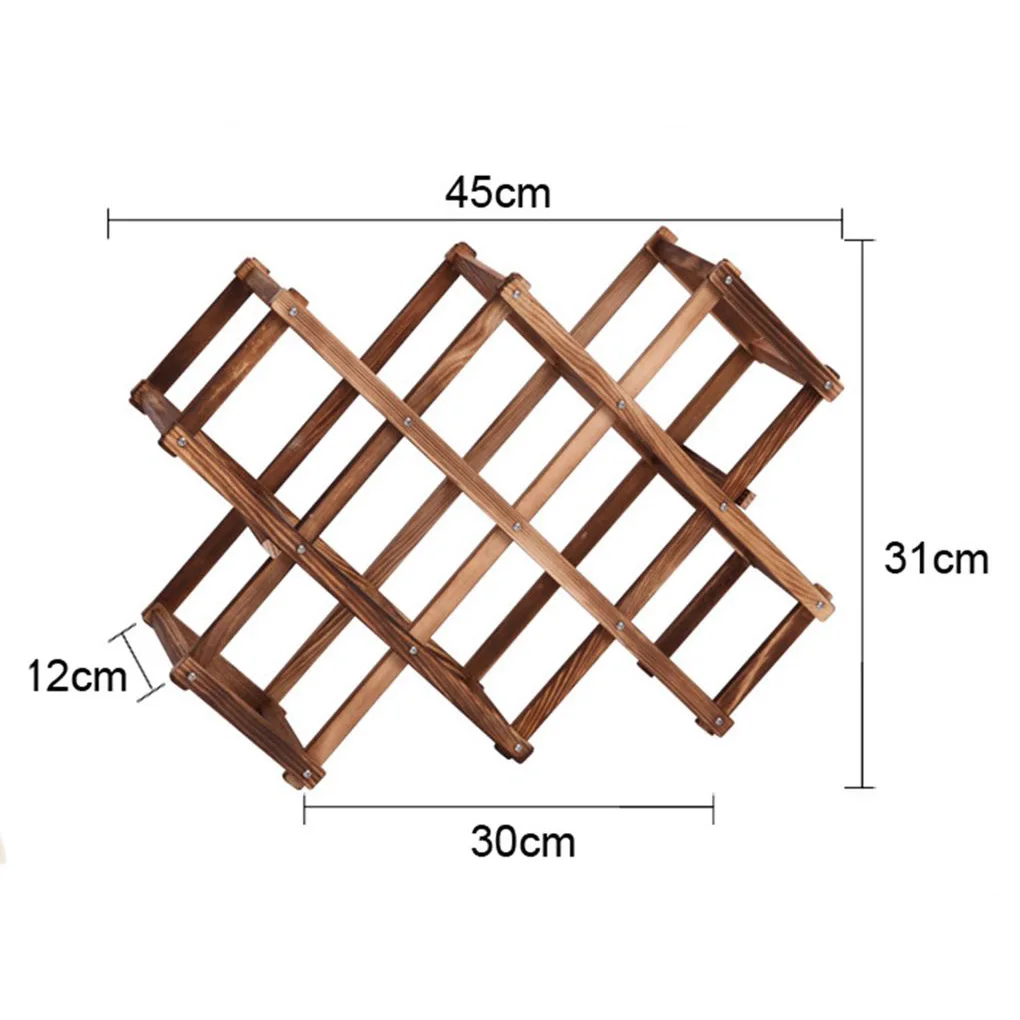 Деревянный стеллаж для красного вина, складной деревянный держатель для бутылок, отдельно стоящий домашний бар, кухонный органайзер для хранения вина, держатели для бутылок для напитков