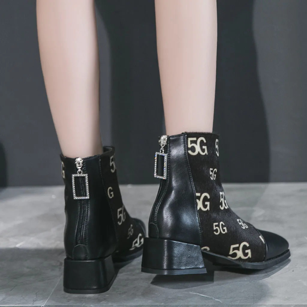 Повседневные ботильоны для женщин Ботильоны с острым носком Женские ботинки на