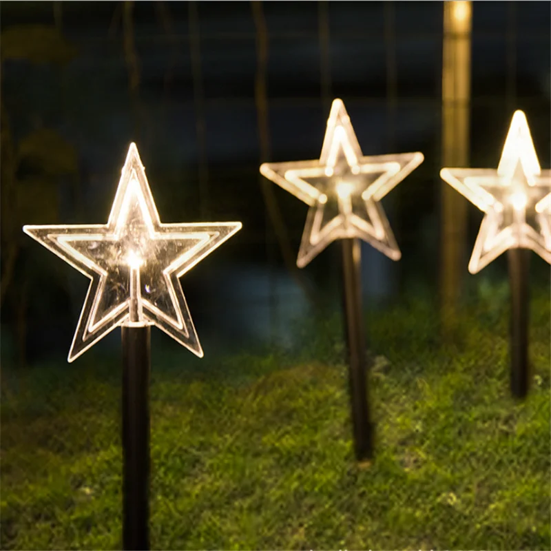 Грунтовый светильник светодиодный свет струнный Газон лампа Terraza Y Jardin Decoracion сад Рождественская звезда снежинка дерево вставка водонепроницаемый Декор
