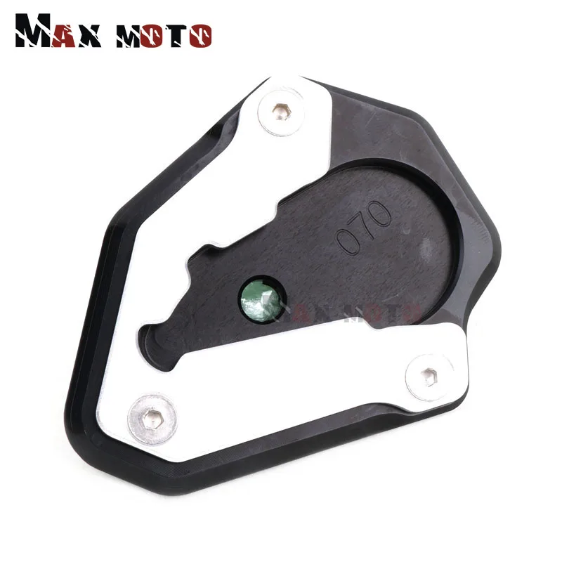 Black Motorcycle CNC Kickstand Foot Side Stand Extension Pad Support Plate Enlarge Stand Cover For Ducati 848 1098 1199 - Цвет: Black