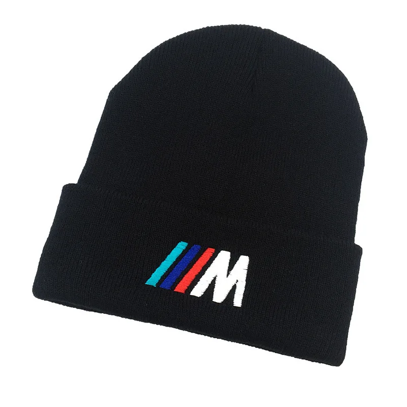 Шерстяная вязаная шапка с вышивкой 1 шт. для гоночной команды moto GP bmw M badge зимний