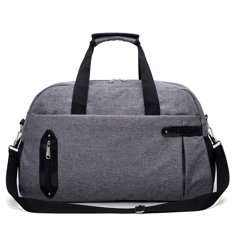 Новинка, мужская спортивная тренировочная сумка для спортзала, сумка для путешествий, большая сумка для багажа, сумки через плечо и через плечо, сумка для йоги, спортивная сумка, сумка для выходных - Цвет: Gray